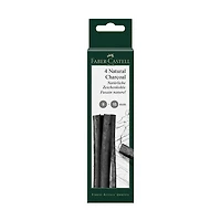 Set of 12 pitt charcoal sticks 9-15mm black