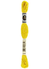 Fil à broder - étoile- citron foncé