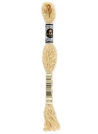 Fil à broder - étoile- fauve très clair