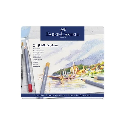 Set of 24 goldfaber aqua watercolor pencils