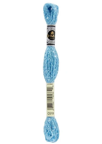 Fil à broder - étoile- bleu ciel