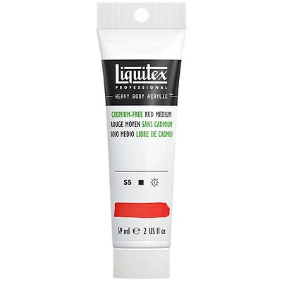 Acrylique hv - 2oz - rouge moyen sans cadmium - s5