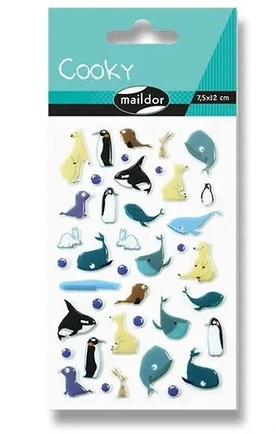 Autocollants 3d cooky - banquise