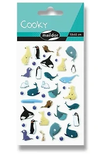 Autocollants 3d cooky - banquise