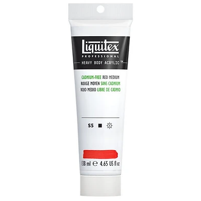 Acrylique hv - 4.65oz - rouge moyen sans cadmium - s5