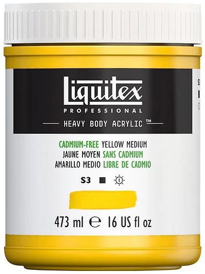 Acrylique hv - 16oz - jaune moyen sans cadmium - s3