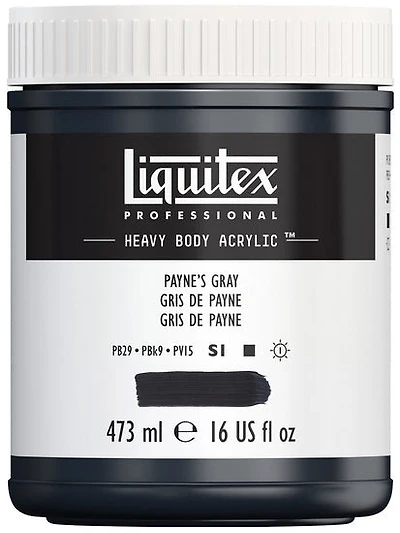 Acrylique hv - 16oz - argent riche iridescent - s2