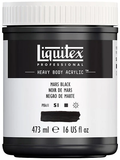 Acrylique hv - 16oz - noir d'ivoire - s1