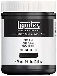 Acrylique hv - 16oz - noir d'ivoire - s1