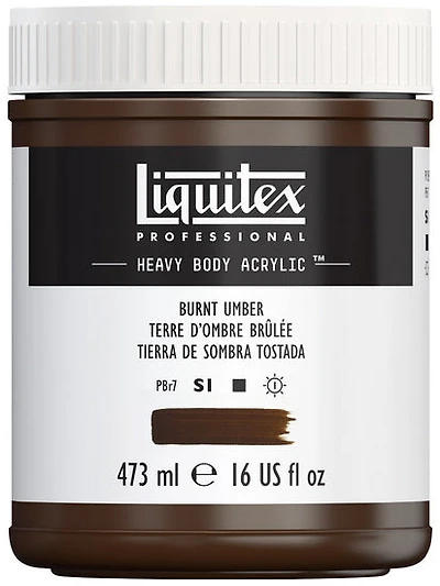 Acrylique hv - 16oz - terre de sienne brûlée - s1