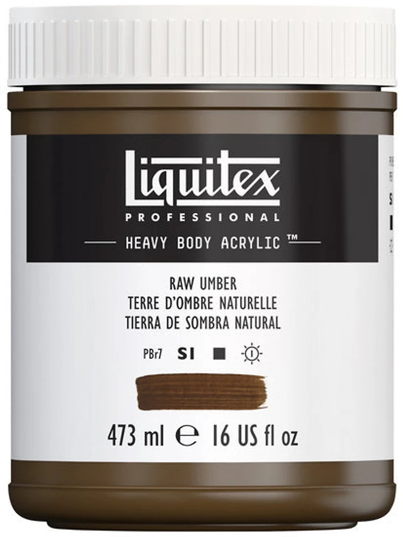 Acrylic hb - 16oz - raw sienna - s1