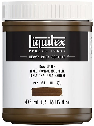 Acrylique hv - 16oz - terre de sienne naturelle - s1