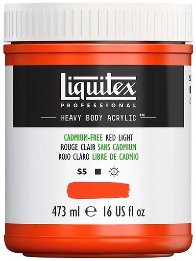 Acrylique hv - 16oz - rouge sans cadmium clair - s5