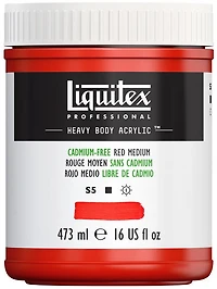 Acrylic hb - 16oz - cadmium free red medium - s5