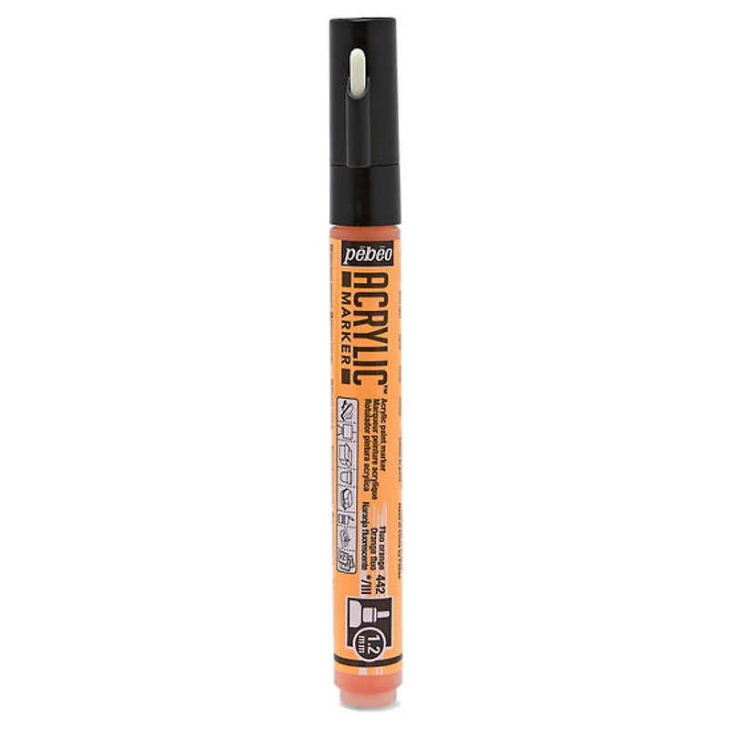 Paint marker - decomarker - 1.2mm - fluo orange