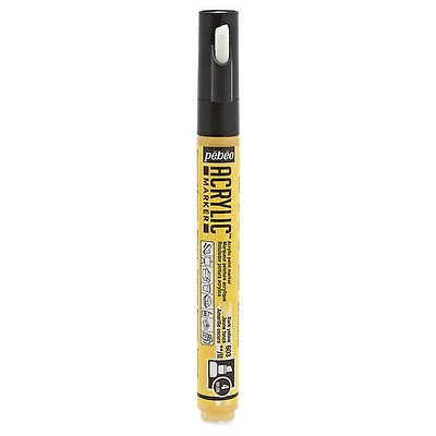 Acrylic marker - decomarker - chisel 4mm - dark yellow