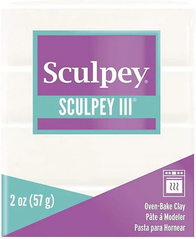 Sculpey III Oven-Bake Clay - WHITE OUNCE
