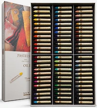 Ens. pastels à l’huile (72)