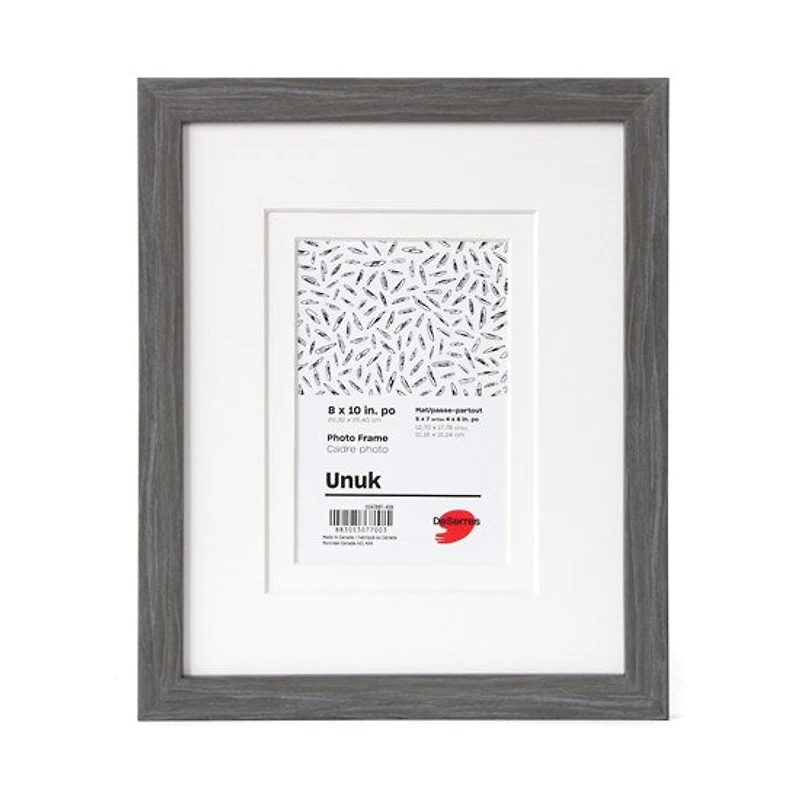 Cadre photo gris - 5x7/4x6po