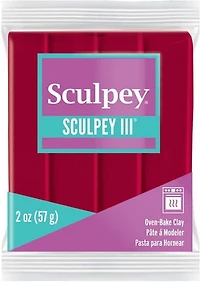 Sculpey III Oven-Bake Clay - RED OUNCE