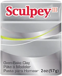 Sculpey III Oven-Bake Clay - SILVER OUNCE