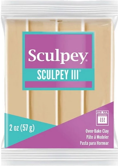 Pâte à modeler sculpey iii - tan ounce