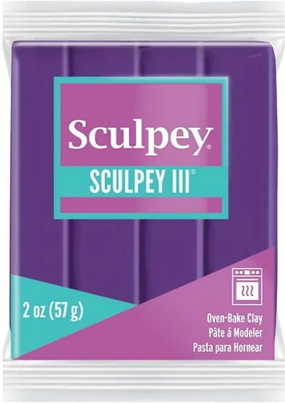 Sculpey III Oven-Bake Clay - PURPLE OUNCE