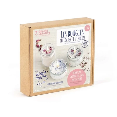 Kit bougies fleuries