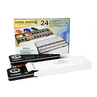 Ens. de 24 demi-godets aquarelle