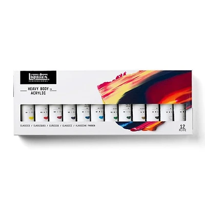 Ens. 12 acrylique hb classique - 59ml