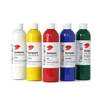Ens. gouache lavable - classiques - 5x237ml
