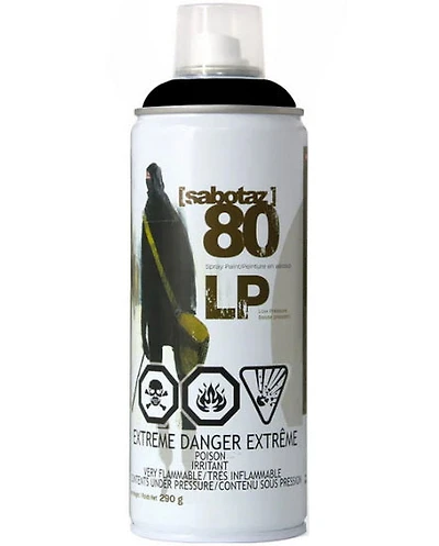 Peinture aérosol bp noir signalisation - 400ml