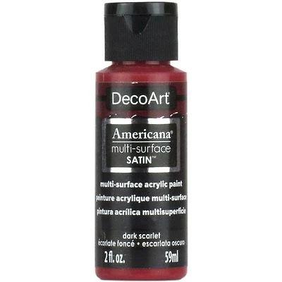 Acrylique  americana fini satiné ecarlate fonce - 60ml