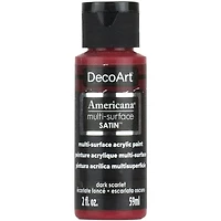 Acrylique  americana fini satiné ecarlate fonce - 60ml