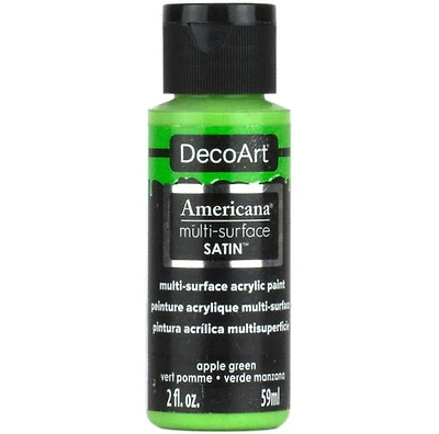 Acrylique  americana fini satiné vert pomme - 60ml