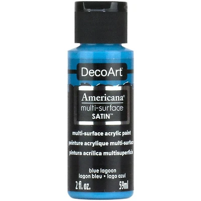 Acrylique  americana fini satiné bleu lagon - 60ml