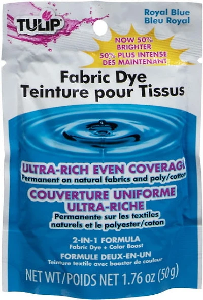 Permanent Fabric Dye Royal Blue - 50G