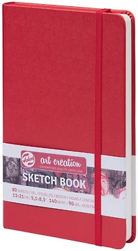 Sketchbook Art Creation  Red - 13X21CM