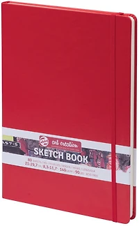 Carnet croquis art création rouge- 21x29cm