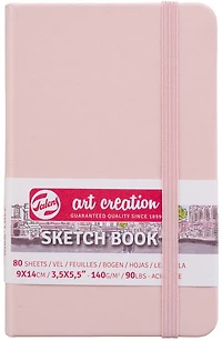 Carnet croquis art création rose pastel