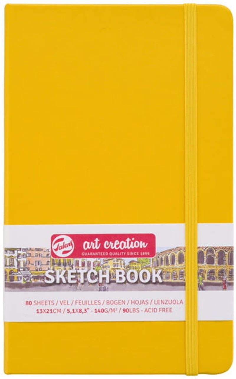 Sketchbook Art Creation Golden Yellow - 13X21CM