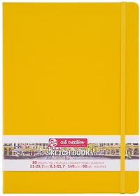 Carnet croquis art création jaune doré- 21x29cm