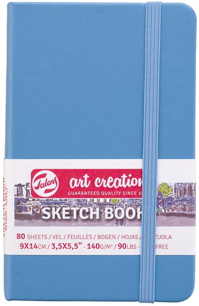 Carnet croquis art création bleu pâle