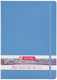 Carnet croquis art création bleu pâle- 21x29cm