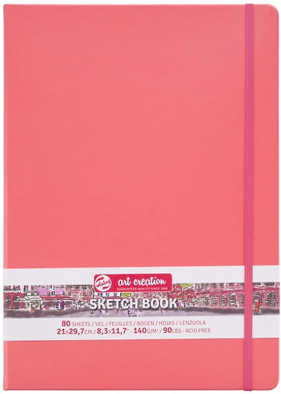 Carnet croquis art création corail- 21x29cm