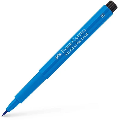 Pitt brush tip marker phthalo blue