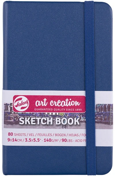 Carnet croquis art création bleu marine