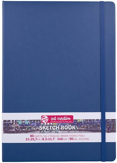 Carnet croquis art création bleu marine- 21x29cm