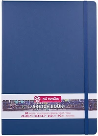 Carnet croquis art création bleu marine- 21x29cm