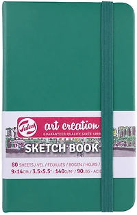 Carnet croquis art création vert forêt